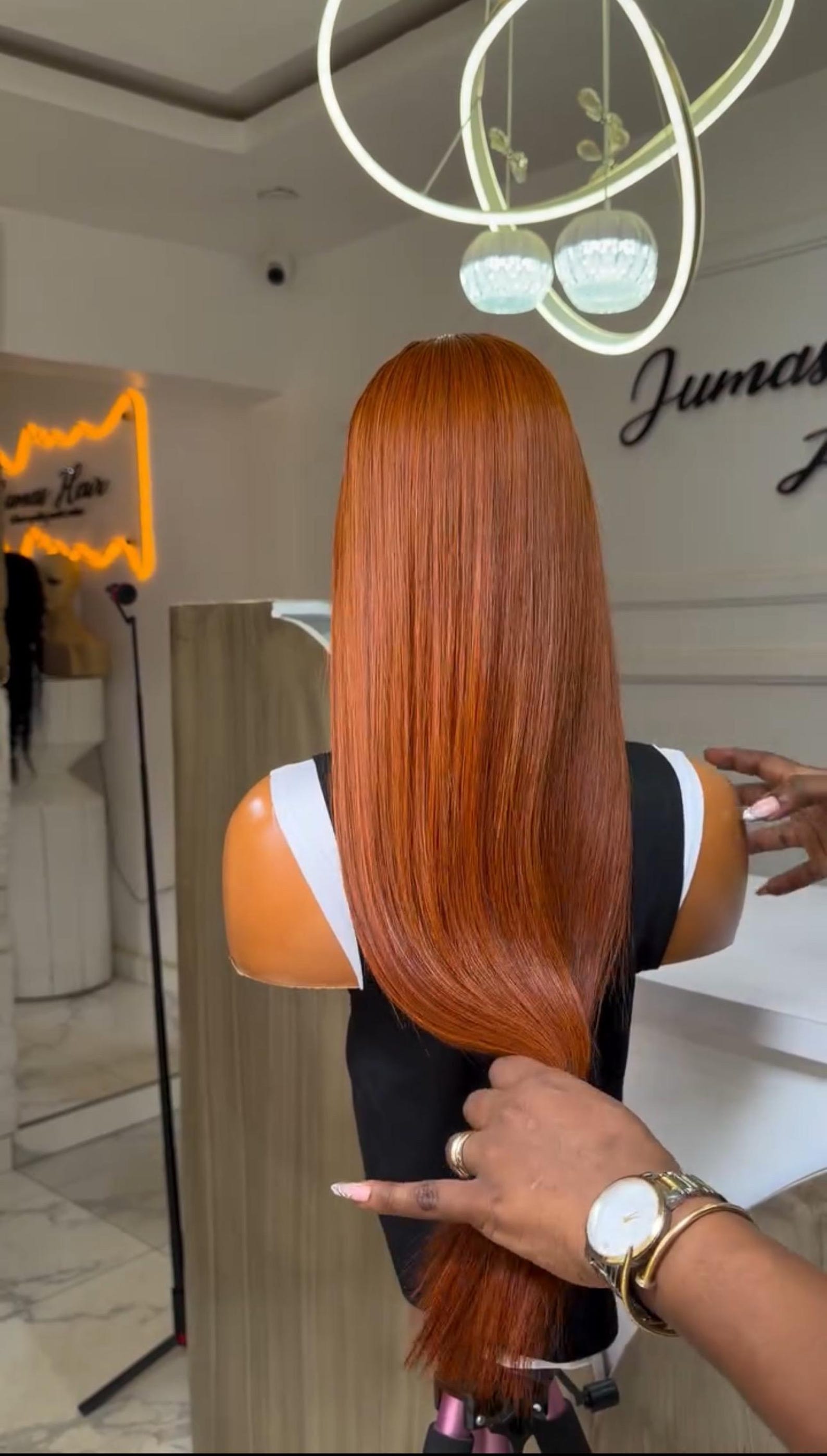 24 Inch Raw Straight Wig | Cajun, 350g Full Human Hair, 6x6 HD Lace Closure