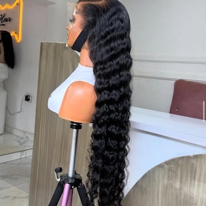 32 Inch Raw Single Donor Deep Wave Wig | 13x6 HD Lace Frontal | 400g Full Luxury Raw Human Hair wig|