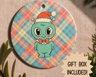 Retro-Inspired Alien Ornament | Nostalgic Christmas Ornaments
