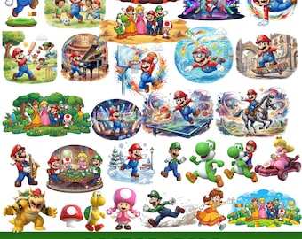 PNG de Super Mario, paquete de imágenes prediseñadas de Super Mario, PNG 3D de Super Mario, PNG de Mario y sus amigos, PNG de Mario, fuente de Super Mario, PNG digital de Mario Bros
