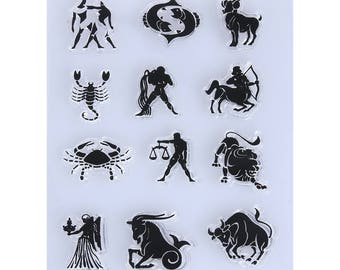 Zodiac Signs Clear Stamp Set