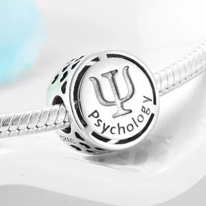 925 Sterling Silver Psychology Career Charm fits Pandora Bracelets