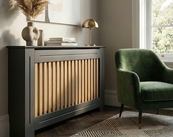 Signature bespoke slatted radiator cover