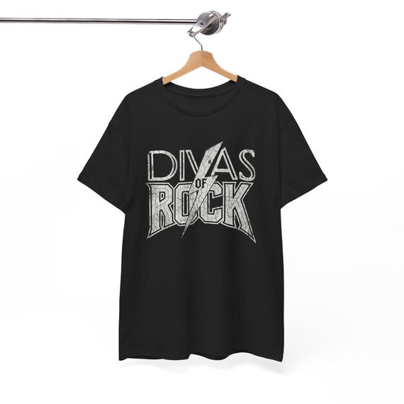 Divas of Rock Tee | Vintage Rock Band Vibes Logo T-Shirt