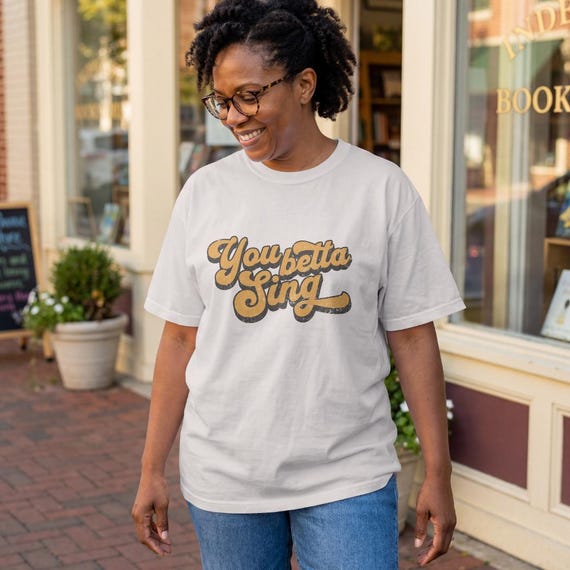 Singer T-shirt Gift | Retro Script Music Quote Tee | Choir Shirt
