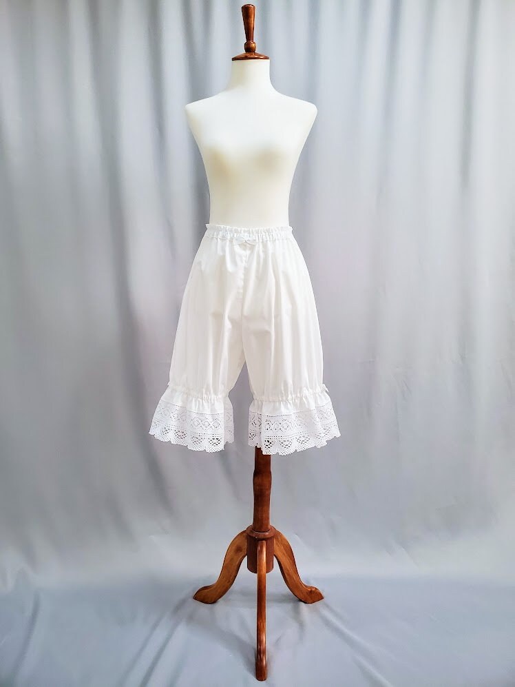 Buy Extra Long White Lace Lolita Bloomers for Women, Victorian 