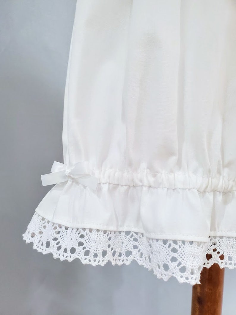 Lolita Bloomers for Women, White Cotton Lace Shorts, The Classic image 6