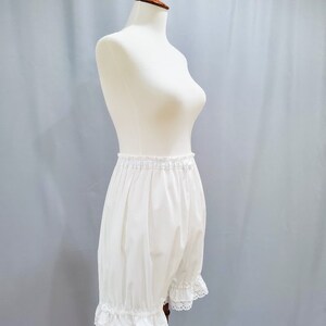 Lolita Bloomers for Women, White Cotton Lace Shorts, The Classic image 5