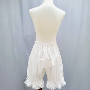 Lolita Bloomers for Women, White Cotton Lace Shorts, The Classic image 4