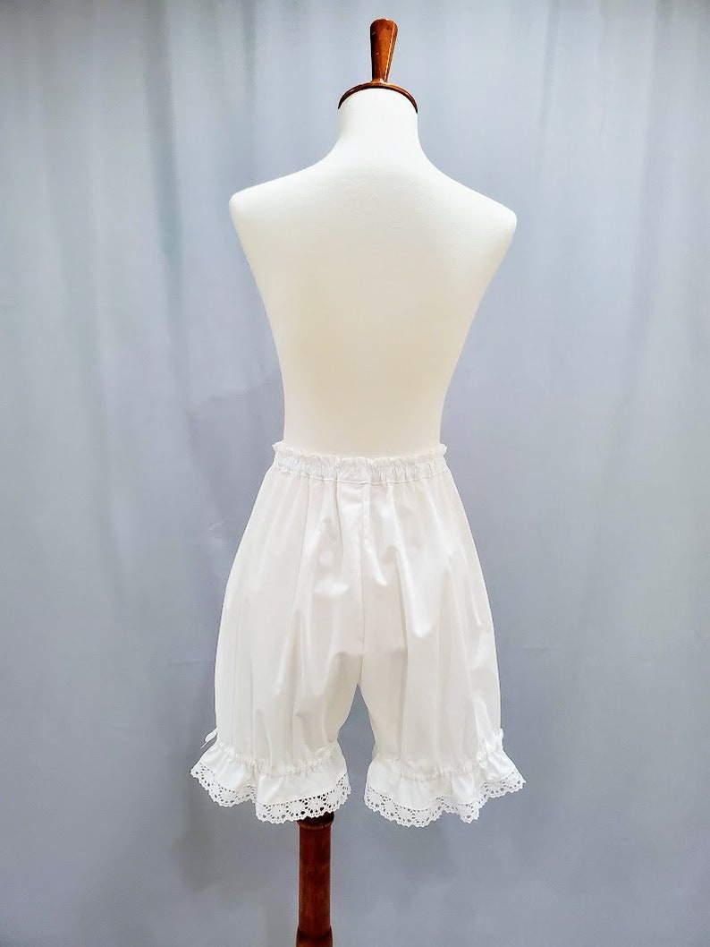 Lolita Bloomers for Women, White Cotton Lace Shorts, The Classic image 4