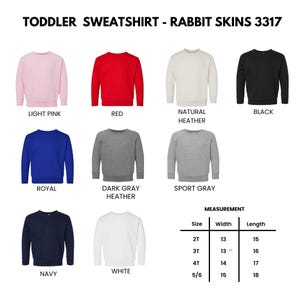 Pu&ograve; includere: Una selezione di felpe per bambini piccoli in vari colori, tra cui rosa chiaro, rosso, heather naturale e nero. L'immagine mostra anche felpe blu reale, grigio scuro heather, grigio sportivo, blu navy e bianche. Misure per taglie 2T a 5/6.