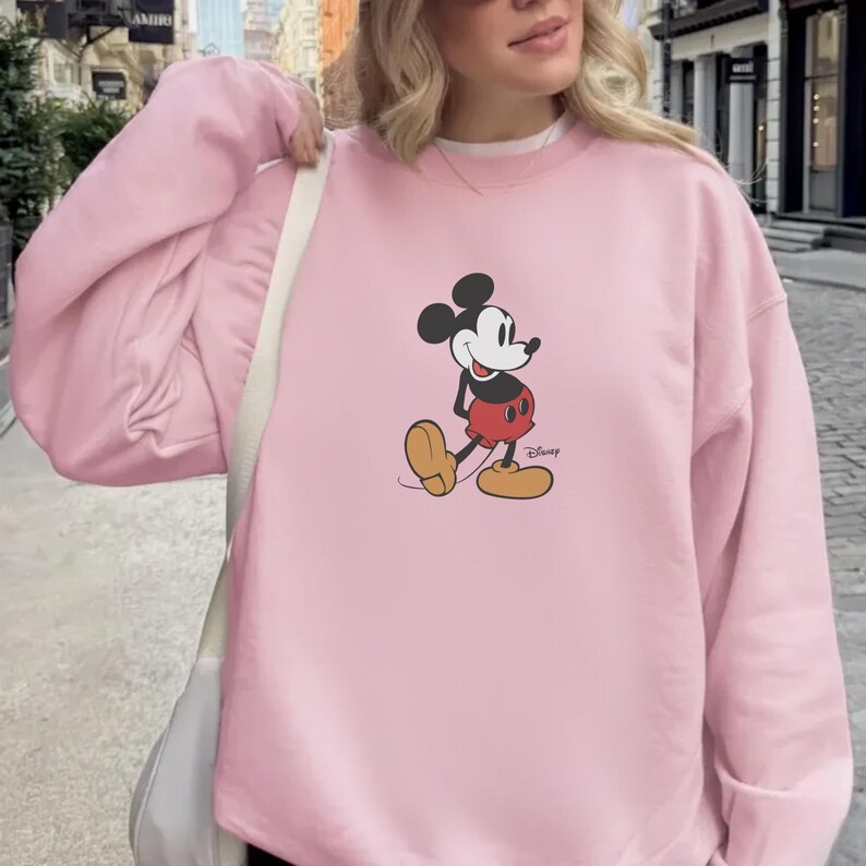 Retro Disney Mickey Mouse Sweatshirt, Vintage Disney Mickey Mouse Shirt, Disneyworld Holiday Vacation, Disney Retro Sweater immagine 3