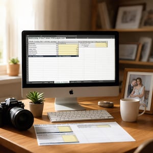 Priskalkylator för bröllopsfotografer, Google Sheets-mall, vinstverktyg