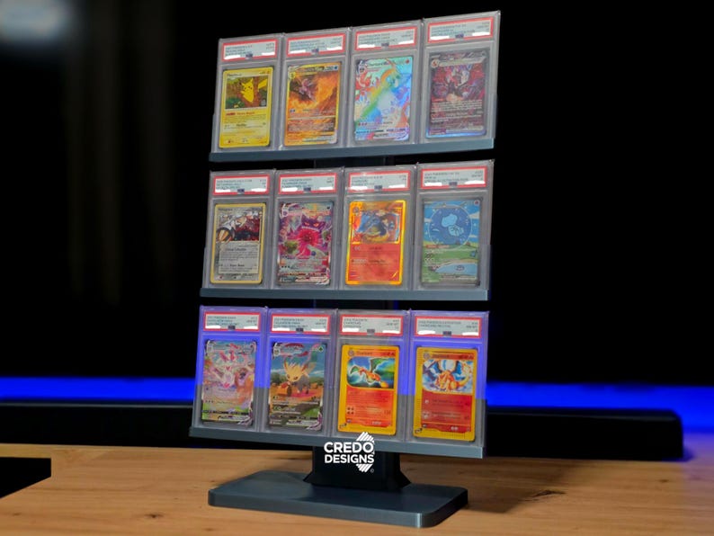 4x4, 4x3, 4x2, or 4x1 Graded Slab TCG Display Stand - Etsy