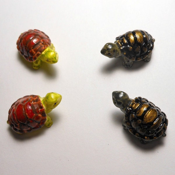 Tortoise-Fairy Garden Turtles-Choice of 2 Colors Tortoises