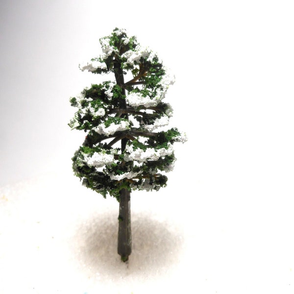 Fairy Winter Oak Tree-Snow Covered Tree-Miniature Snow Covered Oak Tree