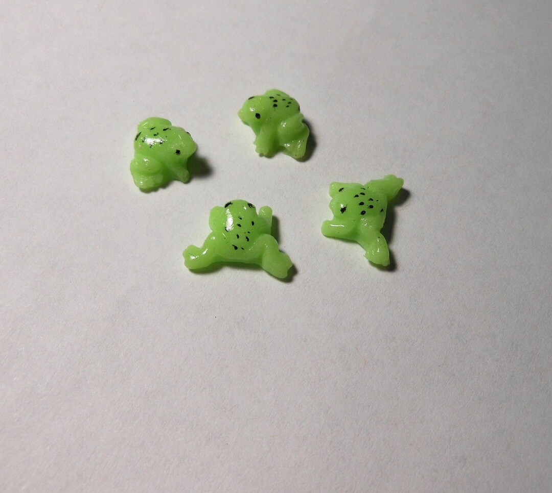 Glow in the Dark Frogsmini Frogsset of 4 Made to Order Frogsooak Etsy