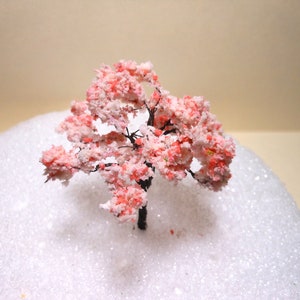 Pink Cherry Tree=ooak=fairy Tree 2 1/4