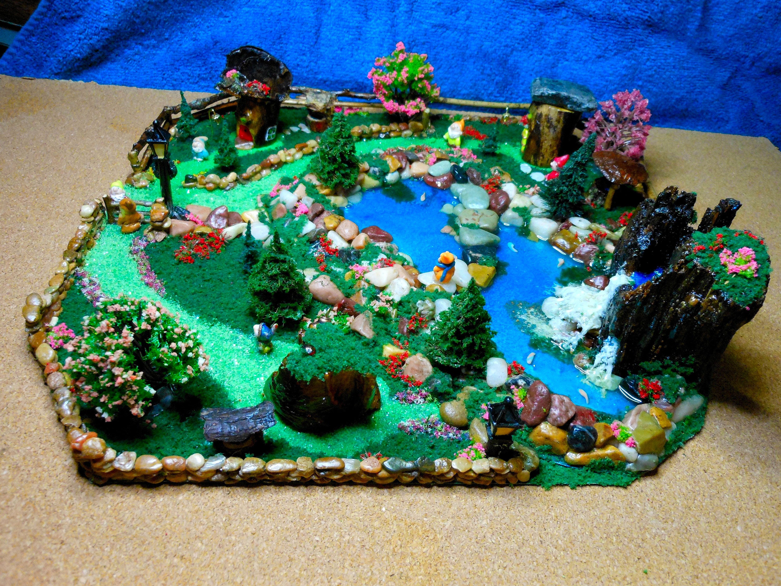 Fairy Land Diorama Ooak 13 X 13 Diorama Fairy Etsy