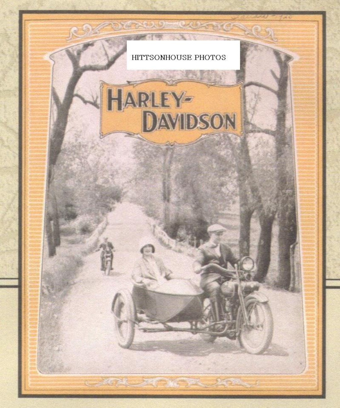 vintage harley davidson art