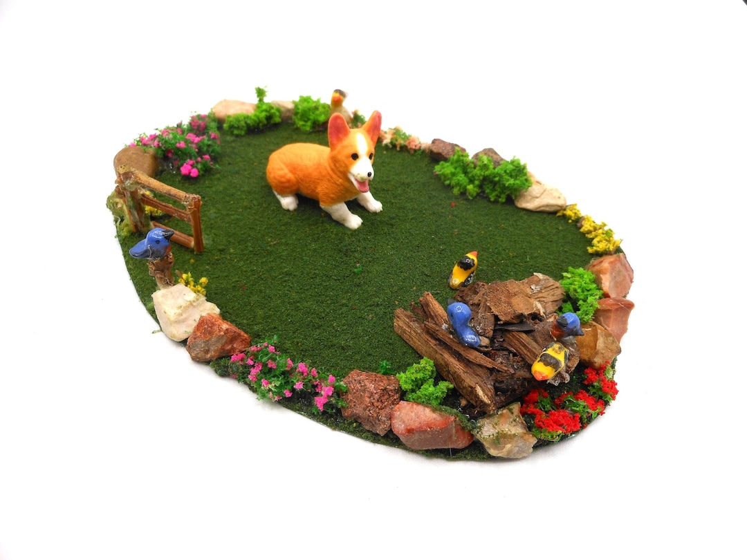 Dog and His Birdsooak Dioramadog Dioramaanimal