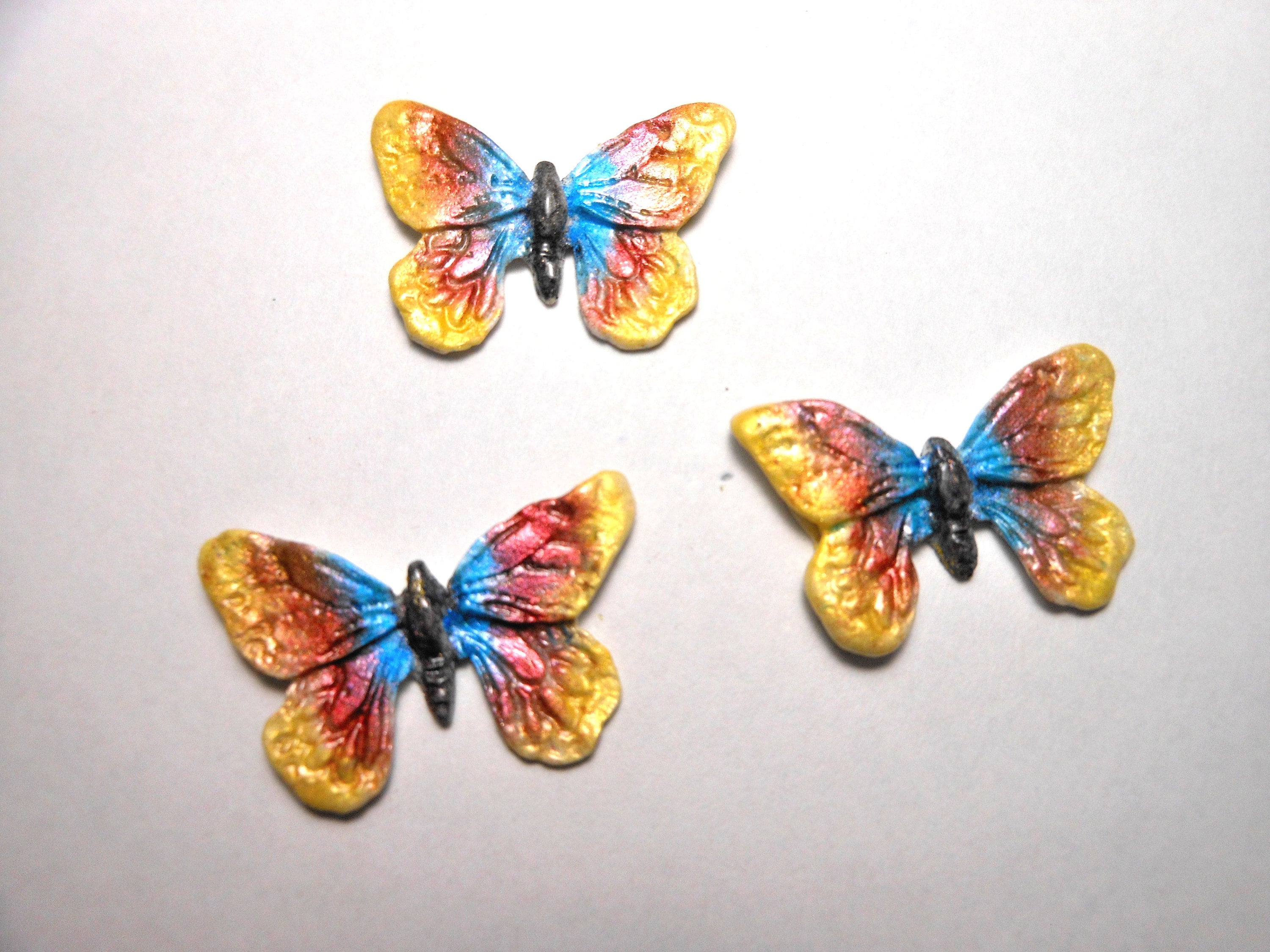 Butterflies-set of 3-OOAK-1 1/2