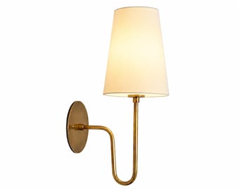 Handmade Brass Mid century Wall Sconce