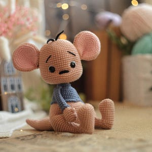 Crochet pattern cute kangaroo Little doll amigurumi PDF English image 9