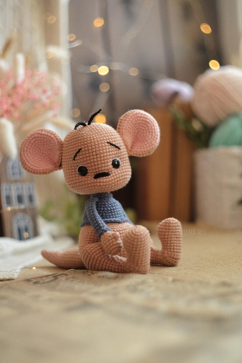 Crochet pattern cute kangaroo Little doll amigurumi PDF English image 9