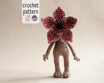 Flower Monster Crochet Pattern – Cute Amigurumi Plant Creature DIY Toy PDF English