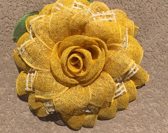 Flower wreath made of deco mesh with FREE SHIPPING