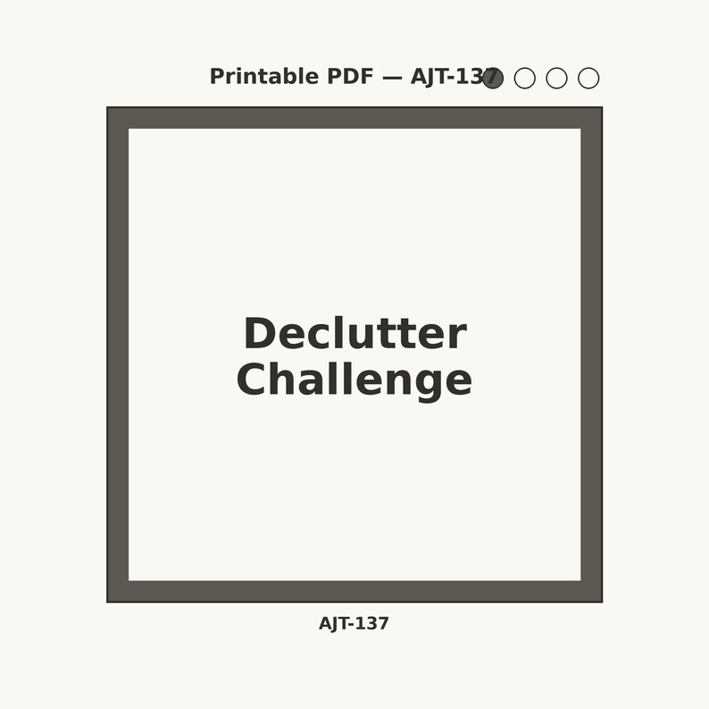 Declutter Challenge | Room-by-room Checklist | Donation Tracker ...