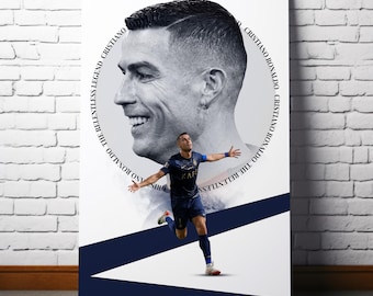 Cristiano Ronaldo CR7 Football Poster, Soccer Legend Wall Art (Digital Download)