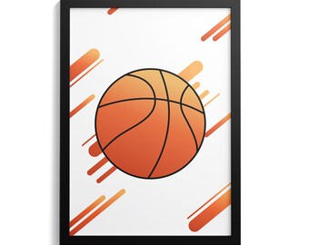 Basketball Vector Illustration | Dynamic Sports Art (Digital Download)