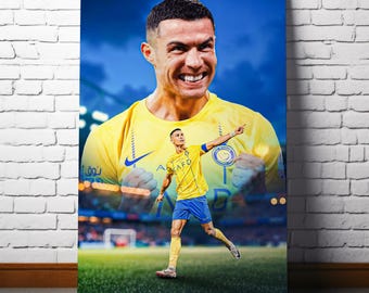 Cristiano Ronaldo Poster | CR7 Al Nassr Football Art | Motivational Quote Print (Digital Download)