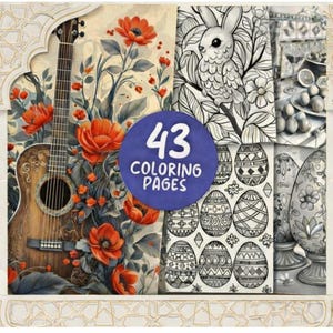 Moroccan Easter Coloring Book | Pattern Pages for Adult Relaxation PDF Download