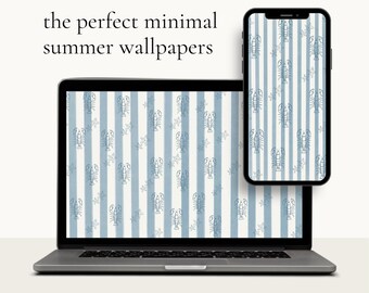 Minimal Summer Wallpaper Pack | iPhone & Laptop Bundle | Clean | Digital Download