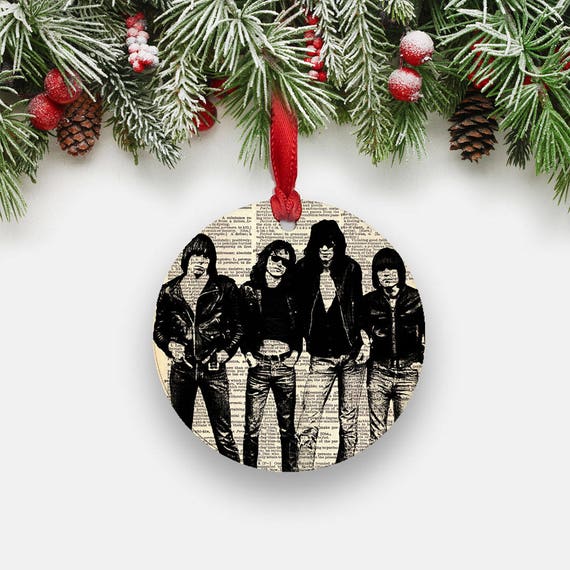 RAMONES Punk Rock Christmas Ornament Round Aluminum Circle | Etsy