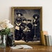 Spooky WITCHES Art Print, Antique Sepia Repro Tintype Photograph Vintage Halloween Decor, Gothic Witch Wall Art Poster, Old Photo Giclee