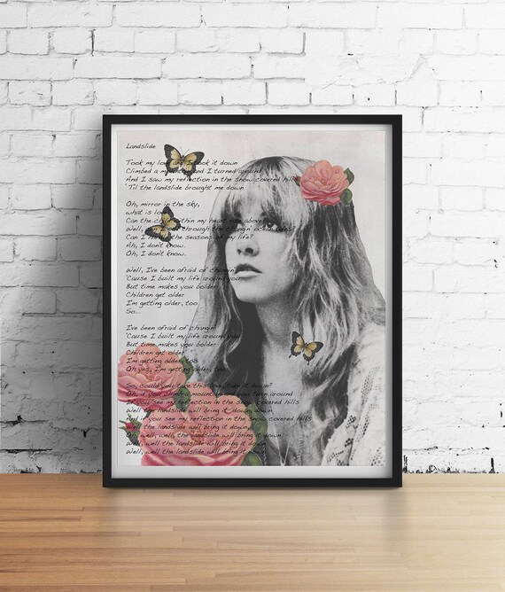STEVIE NICKS GIG POSTER ILLUSTRATION WALL ART PRINT FLEETWOOD MAC