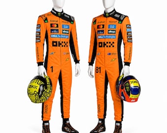 Customized F1 racing suit: McLaren Inspired Karting Bodysuit for Kids & Adults