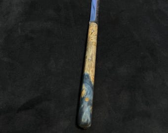 Handmade Forged Steel Knife, Maple Handle, Fixed Blade
