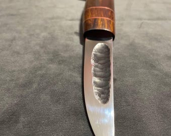 Hand Forged Yakut Knife, Ironwood Handle, N690 Steel Blade