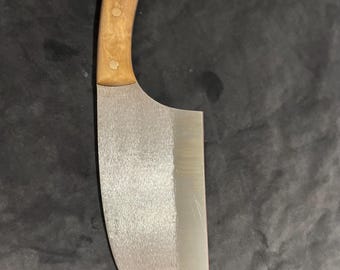 Serbian Chef Knife, Karelian Birch Handle, Gift for Him