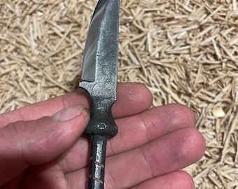 Hoja para tallar madera forjada a mano | Cuchillo Sloyd, herramienta de corte, hoja de acero 9xS