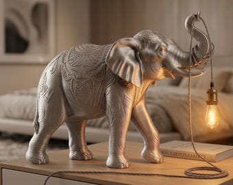 Lámpara de elefante de 80 cm