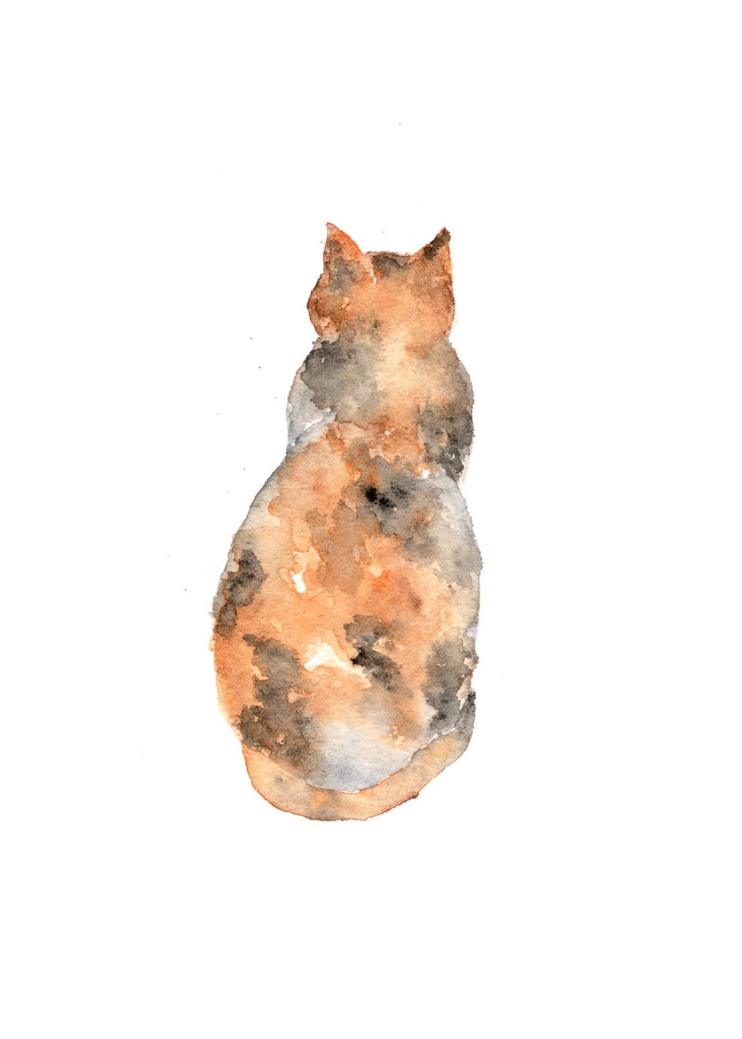 水彩壁絵 Watercolor *The Tender Calf Calf* 水彩壁絵 Watercolor *The Tender Calf Calf* 水彩壁絵