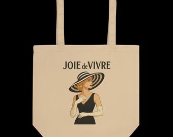 De blonde 'JOIE DE VIVRE'-draagtas voor dames, origineel ontwerp