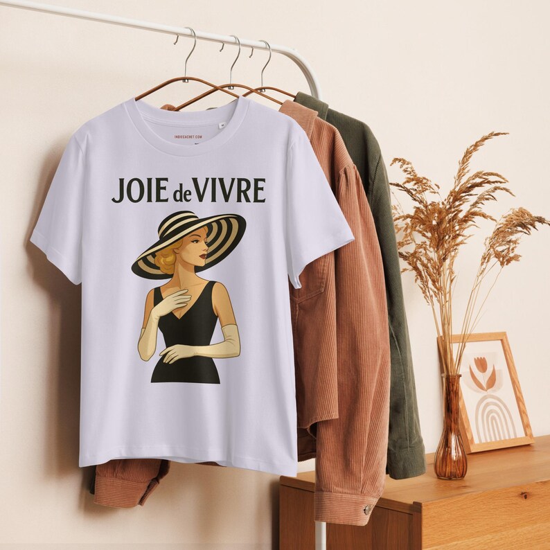The JOIE DE VIVRE Blonde Women's Graphic T-Shirt Original Design