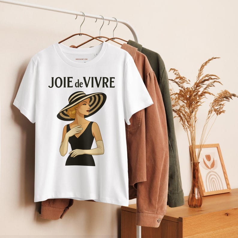 The JOIE DE VIVRE Blonde Women's Graphic T-Shirt Original Design